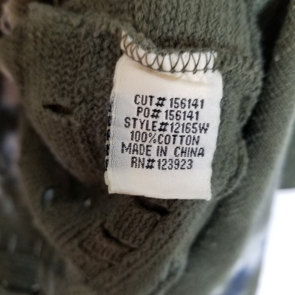 XCVI Wearables Cardigan Sz  XL Waterfall Tie Dye Artsy Lagenloo Topper Open Knit - Picture 10 of 10